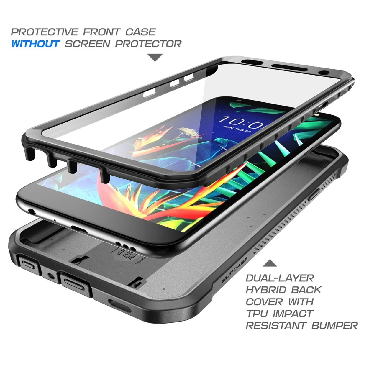 LG K40 Unicorn Beetle Pro Rugged Holster Case-Black - Image 3