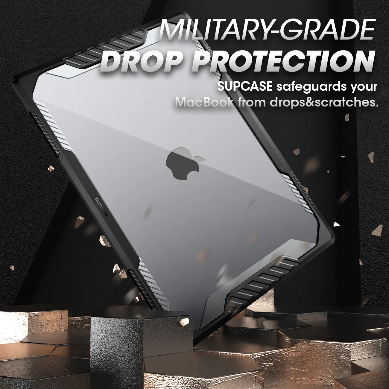 MacBook Air 13.6 inch (2026-2022) Unicorn Beetle Case Cover-Black - Image 4