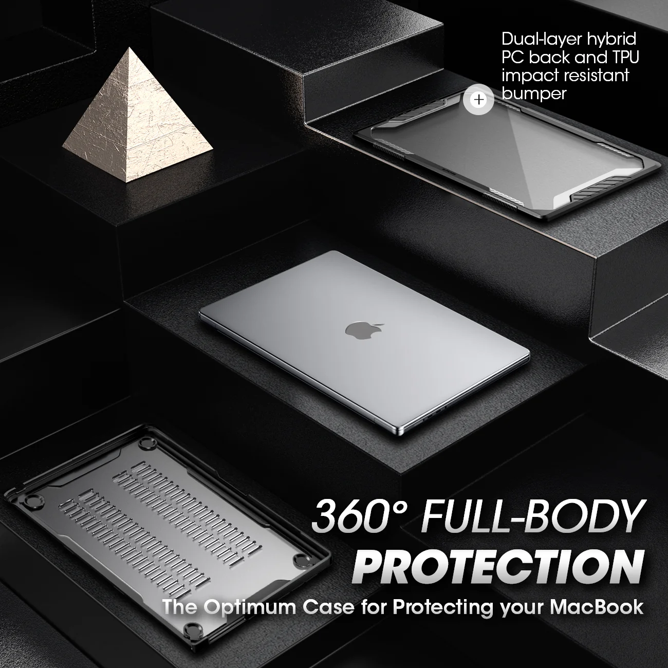 MacBook Air 13.6 inch (2026-2022) Unicorn Beetle Case Cover-Black - Image 5