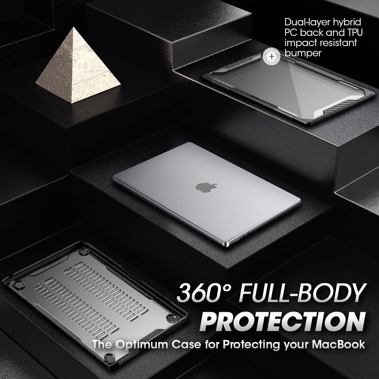 MacBook Air 15 inch (2023) Unicorn Beetle Case Cover-Black - Image 4
