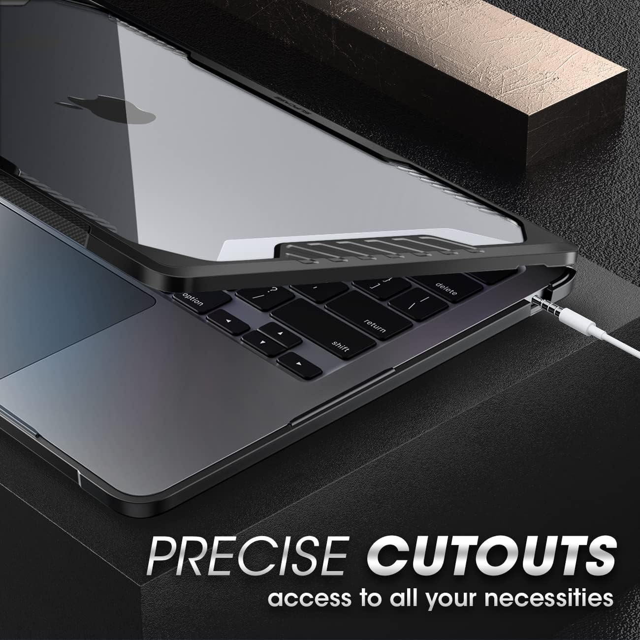 MacBook Air 15 inch (2023) Unicorn Beetle Case Cover-Black - Image 5