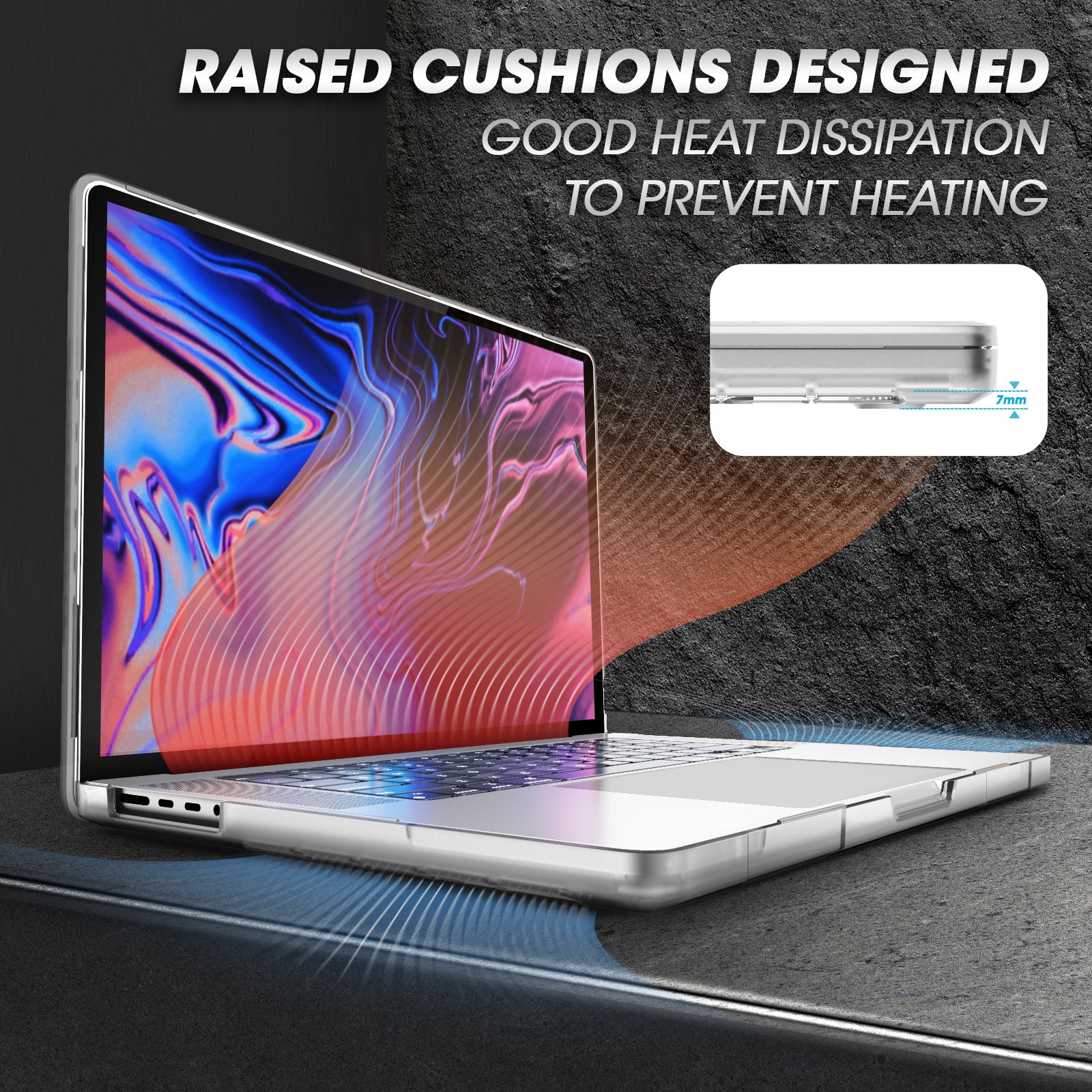 MacBook Pro 14 inch (2026-2021) Unicorn Beetle Case Cover(open box)-Clear - Image 7