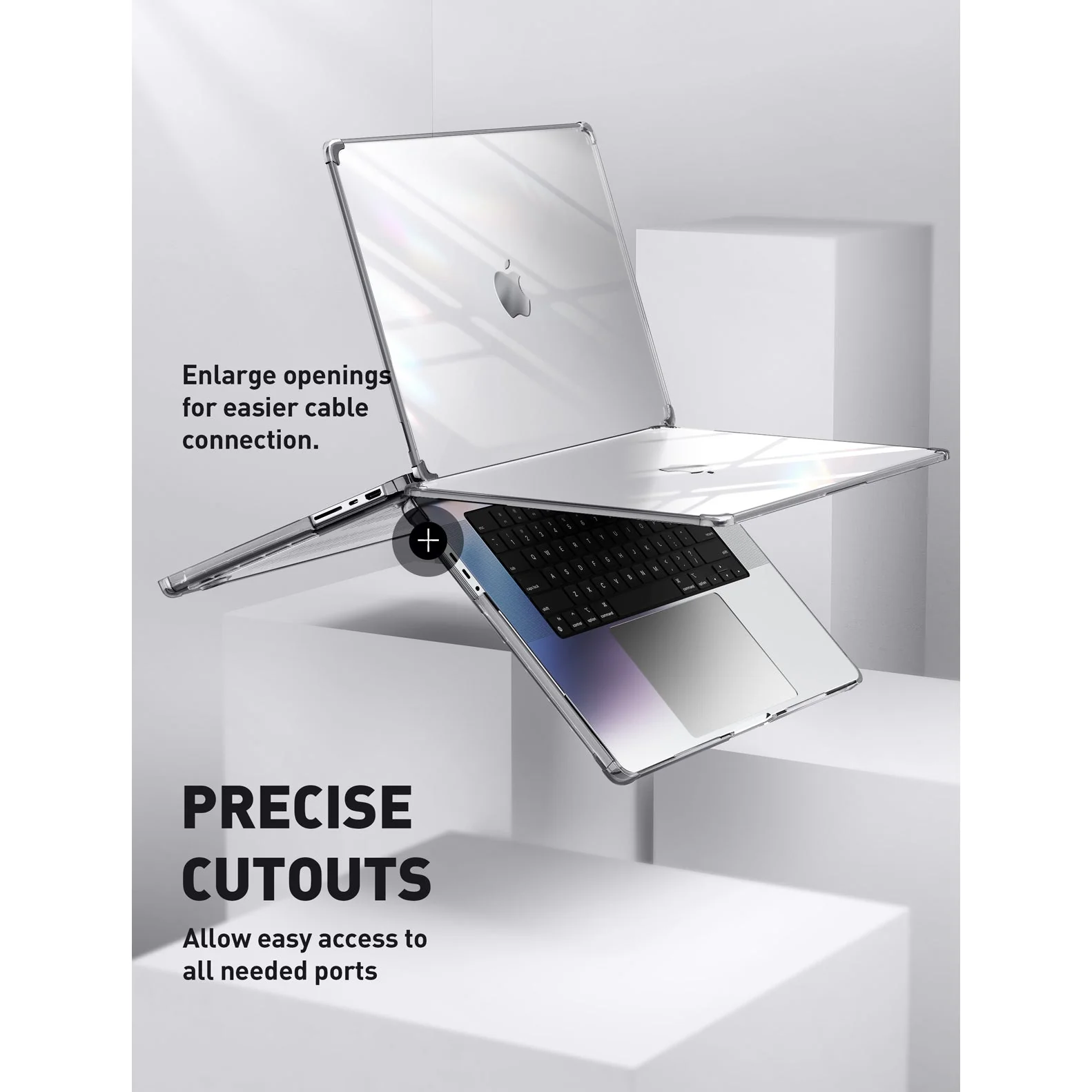 MacBook Pro 14 inch (2021-2026) Unicorn Beetle CLEAR Case Cover(open box)-Smoke - Image 6