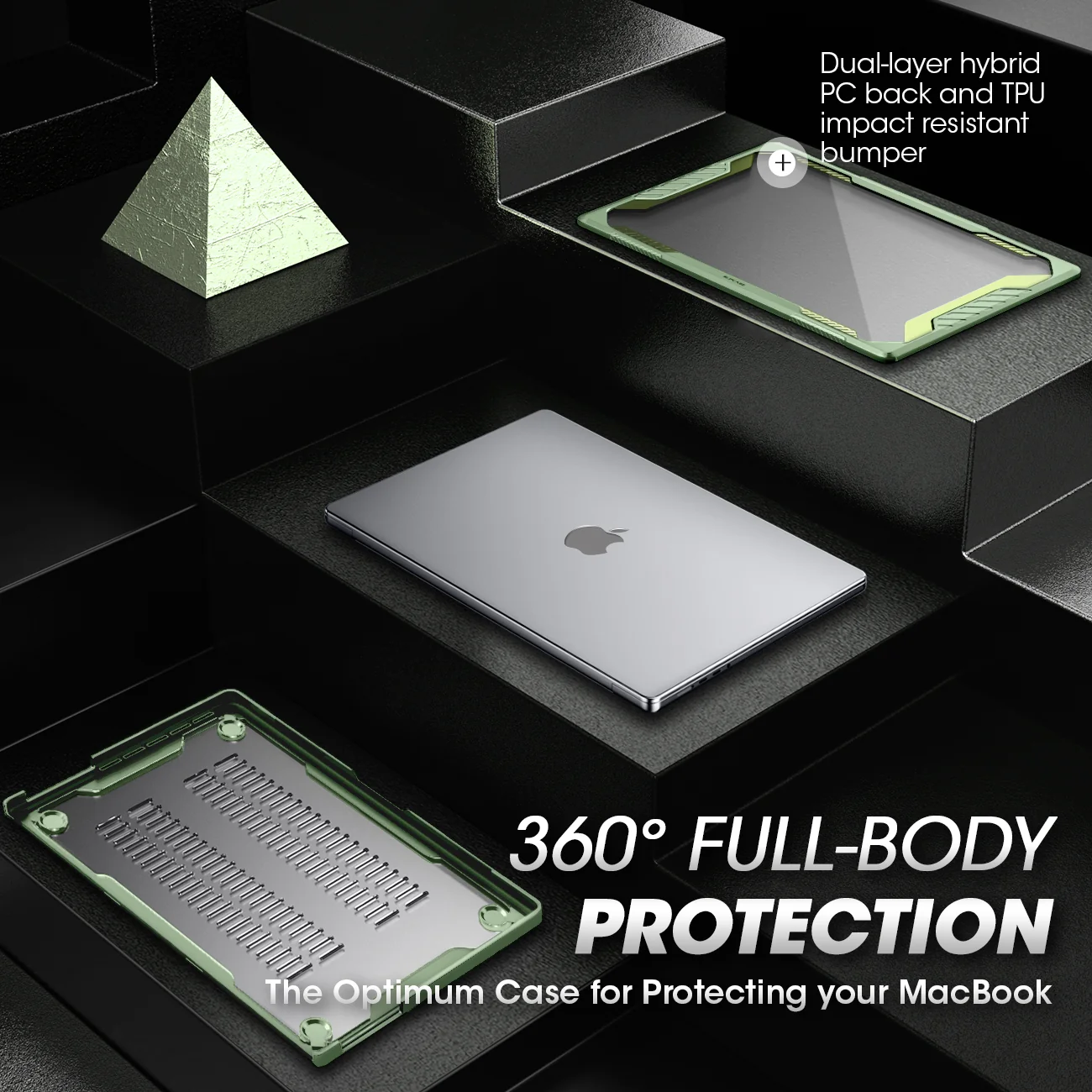 MacBook Pro 14 inch (2026-2021) Unicorn Beetle Case Cover-Green - Image 5