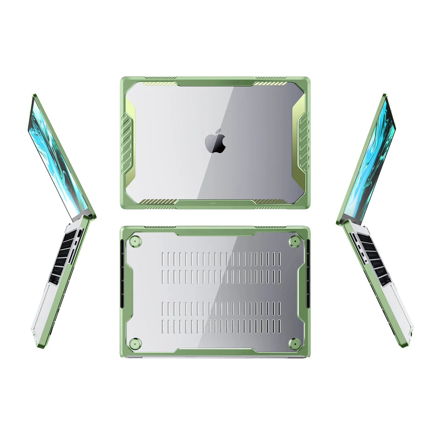 MacBook Pro 16 inch (2026-2021) Unicorn Beetle Case Cover(open box)-Green - Image 9