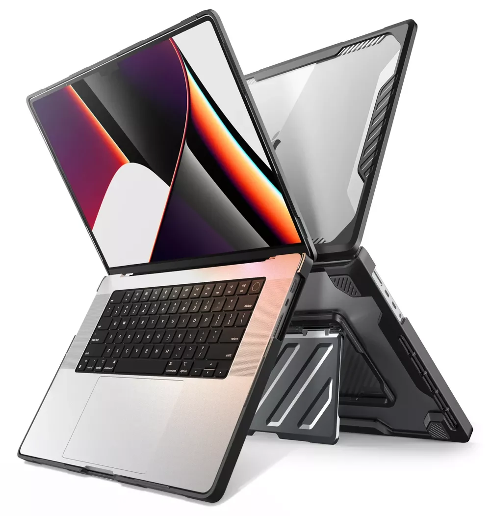 MacBook Pro 16 inch (2026-2021) Unicorn Beetle PRO Case Cover with Kickstand (Open-Box)-Black - Image 4
