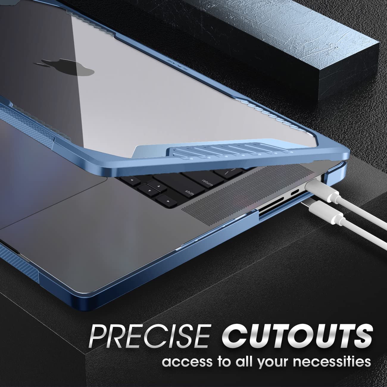 MacBook Pro 16 inch (2026-2021) Unicorn Beetle Case Cover-Blue - Image 7