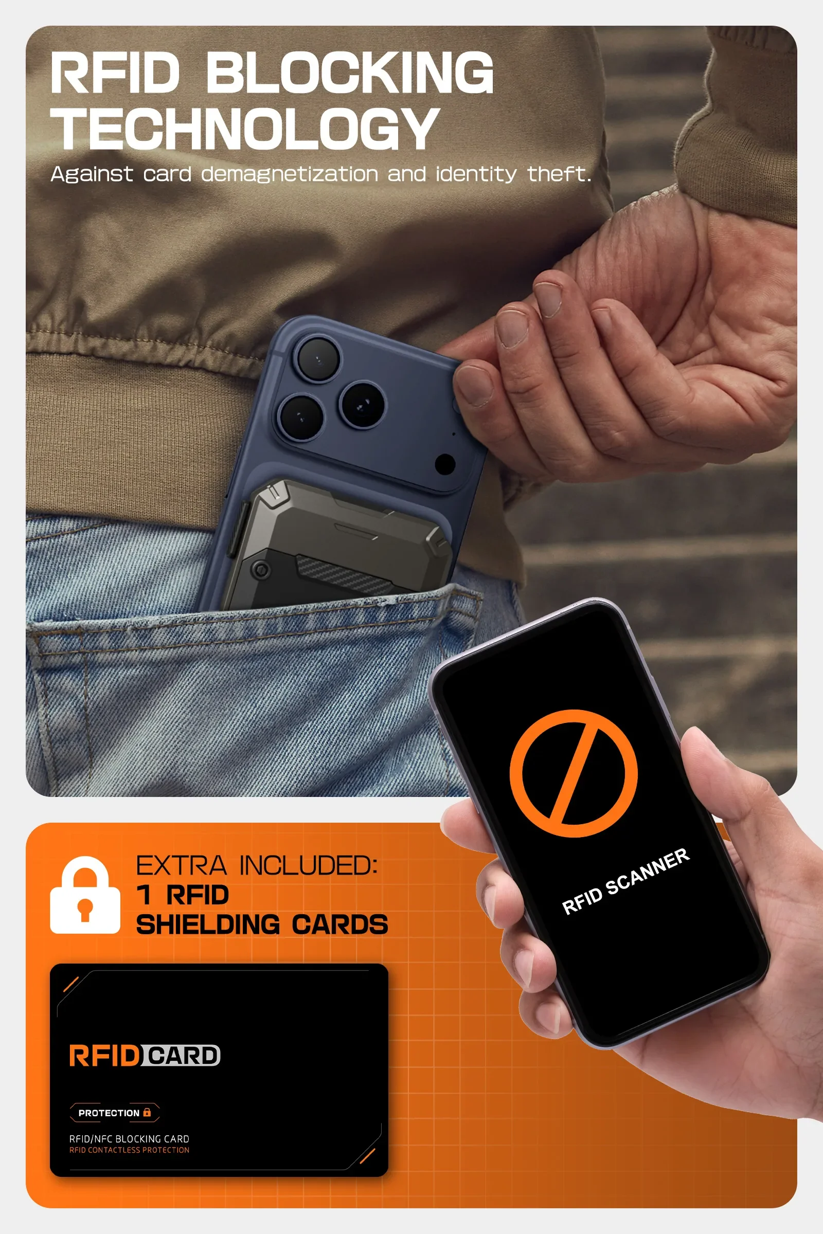 MagFlip Magnetic Wallet with Stand-Black - Image 6