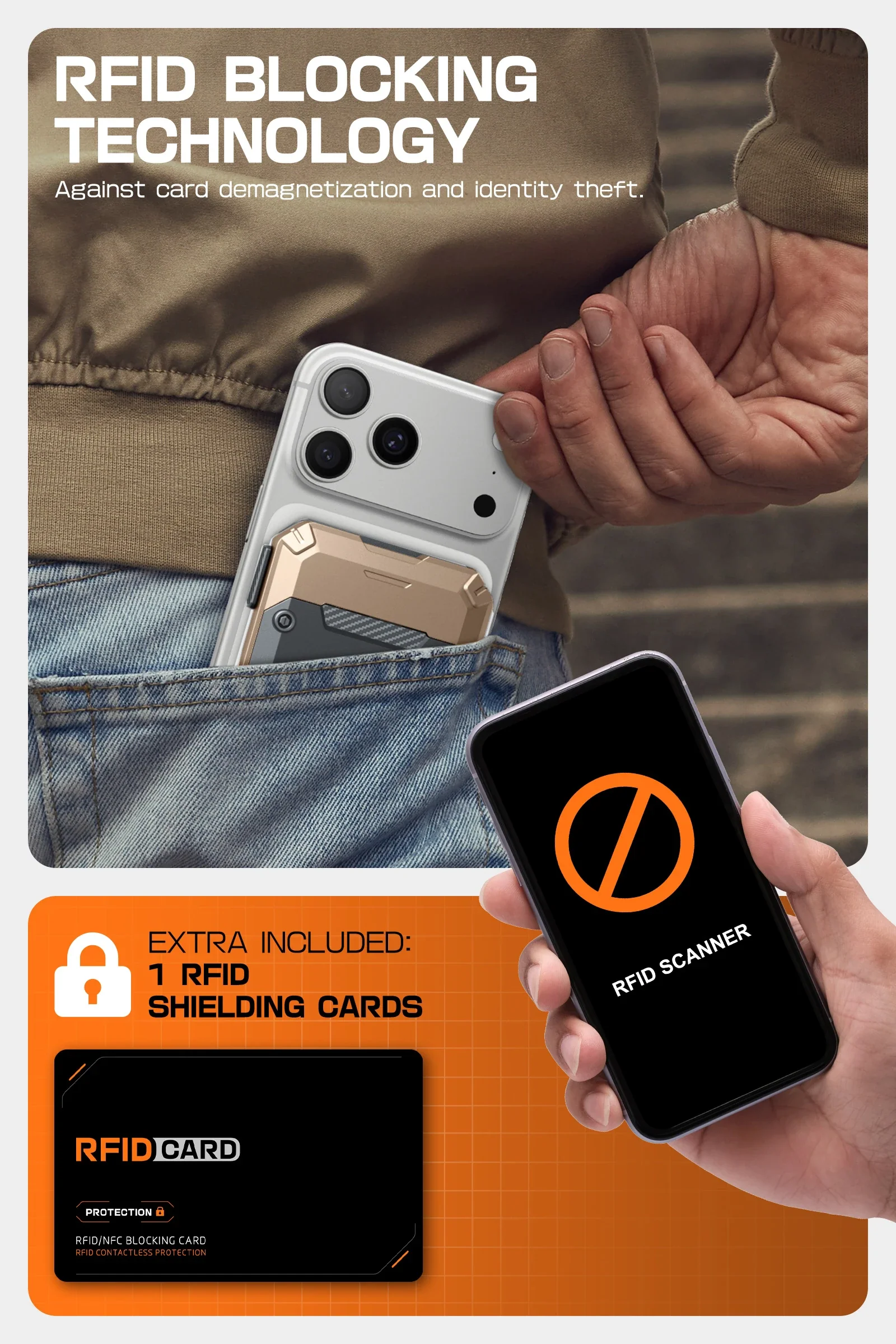 MagFlip Magnetic Wallet with Stand-Gold - Image 6