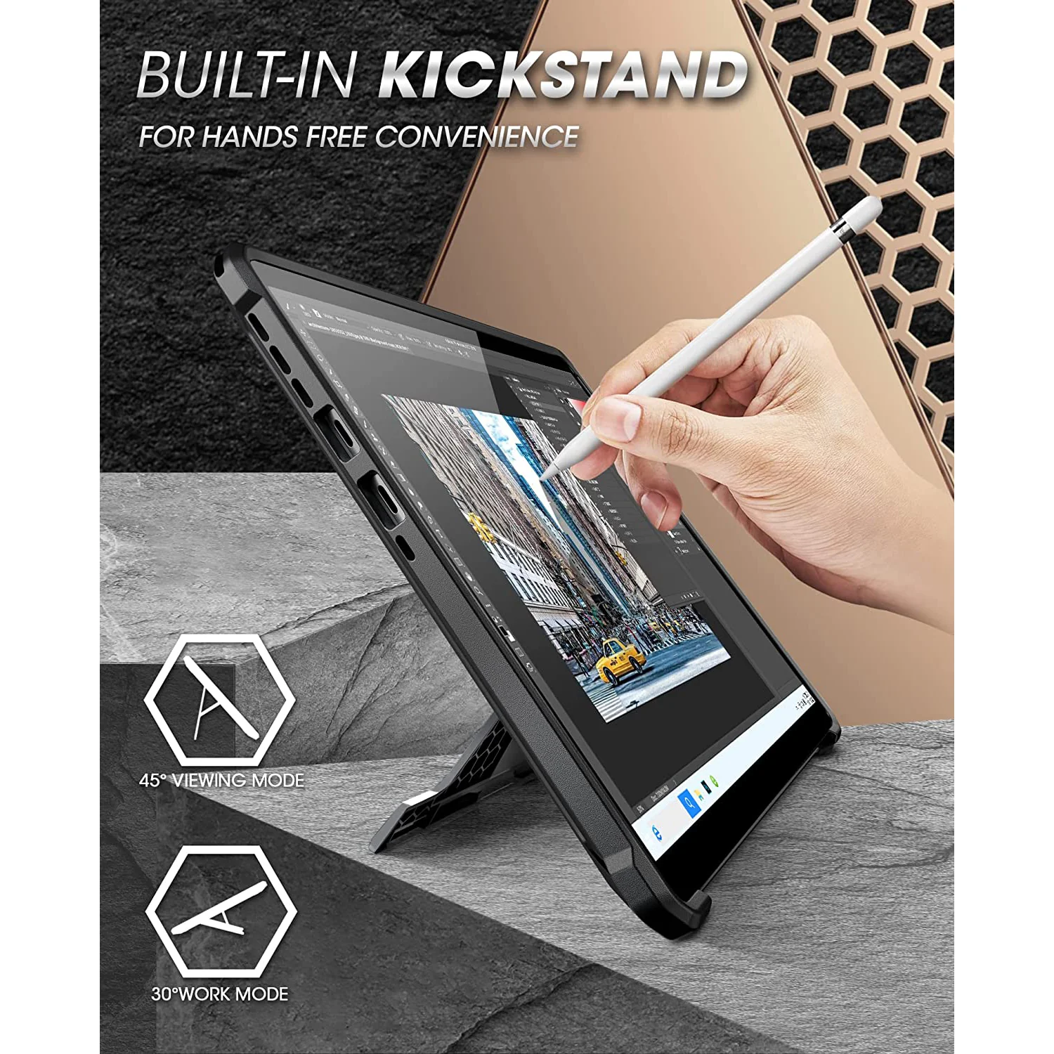 Microsoft Surface Pro 9 Unicorn Beetle PRO Rugged Case-Black - Image 5