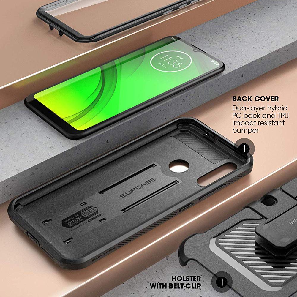 Moto E6 Plus Unicorn Beetle Pro Rugged Case-Black - Image 4