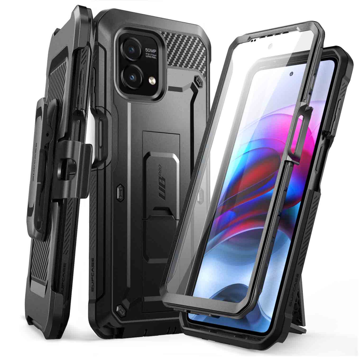 Moto G Stylus (2023) Unicorn Beetle PRO Shockproof Case-Black - Image 2