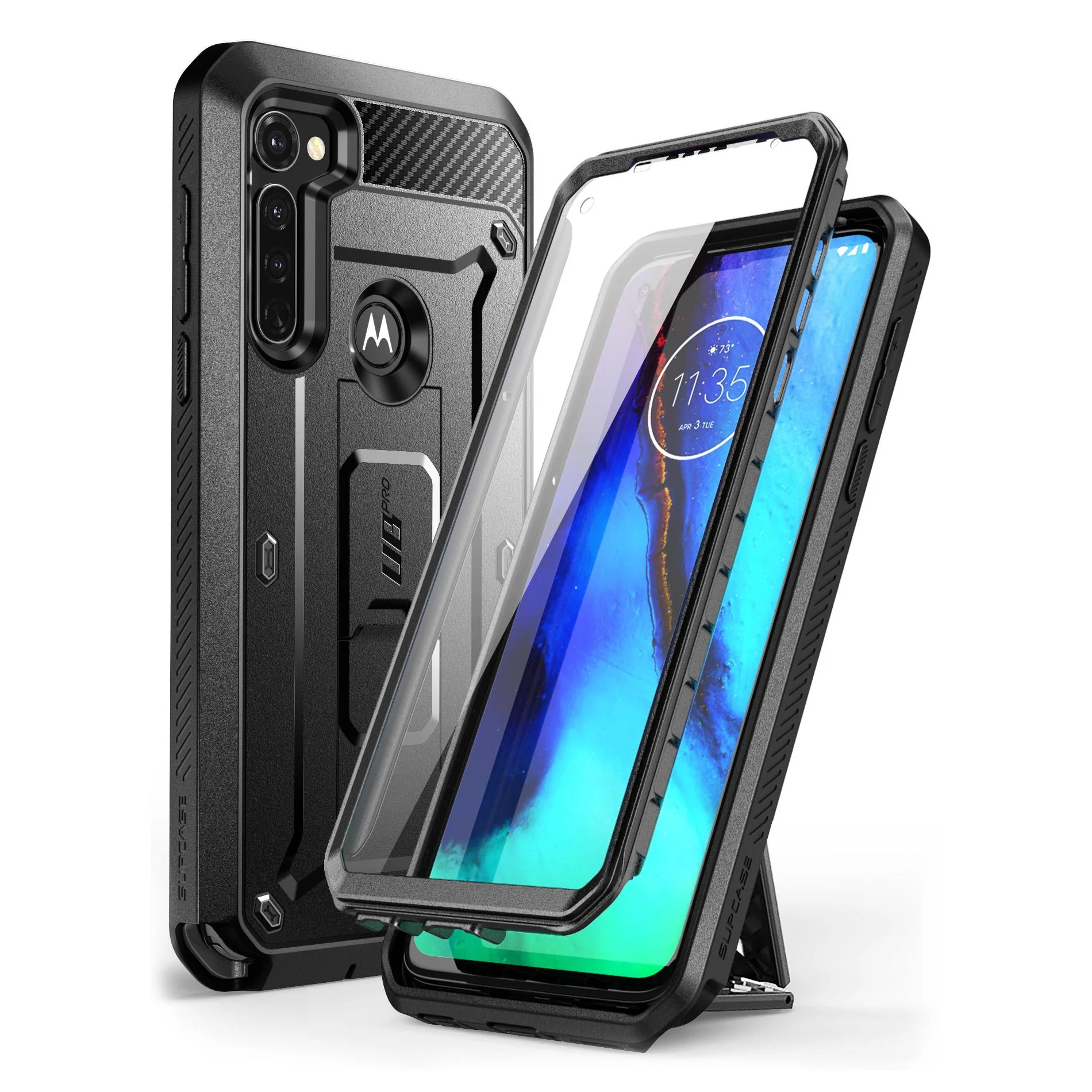 Moto G Stylus Unicorn Beetle PRO Shockproof Case-Black - Image 2