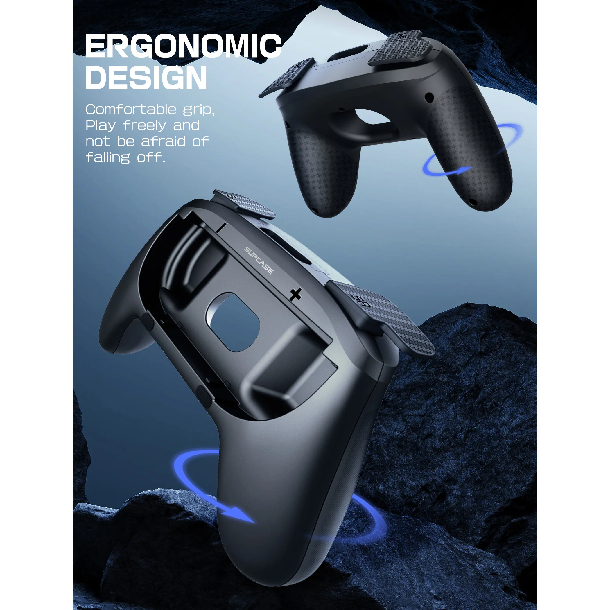 Nintendo Switch 2 Comfortable & Ergonomic Joy-Con Grip (2 Pack) - Black - Image 6