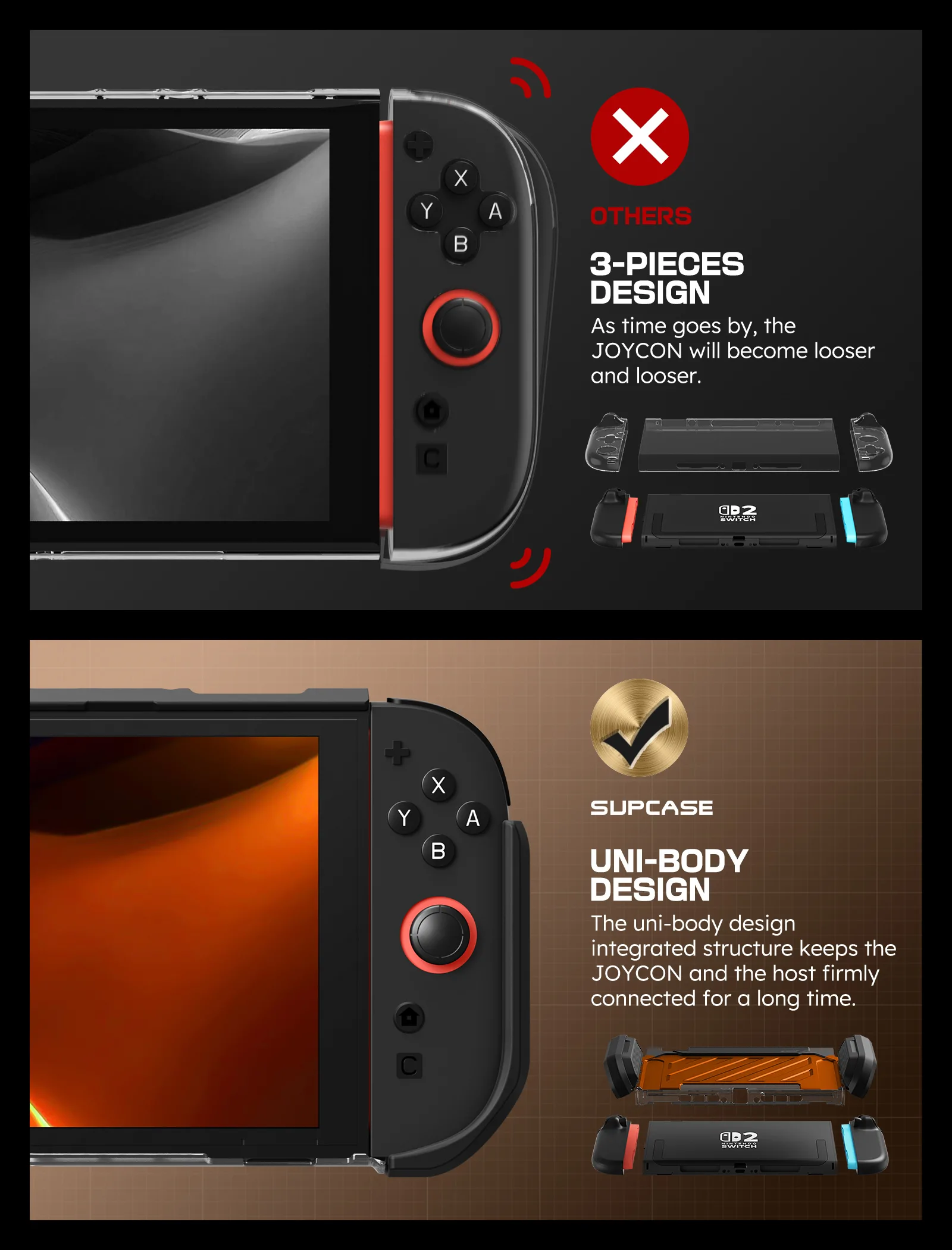 Nintendo Switch 2 Unicorn Beetle PRO Gaming Case-Coral - Image 6