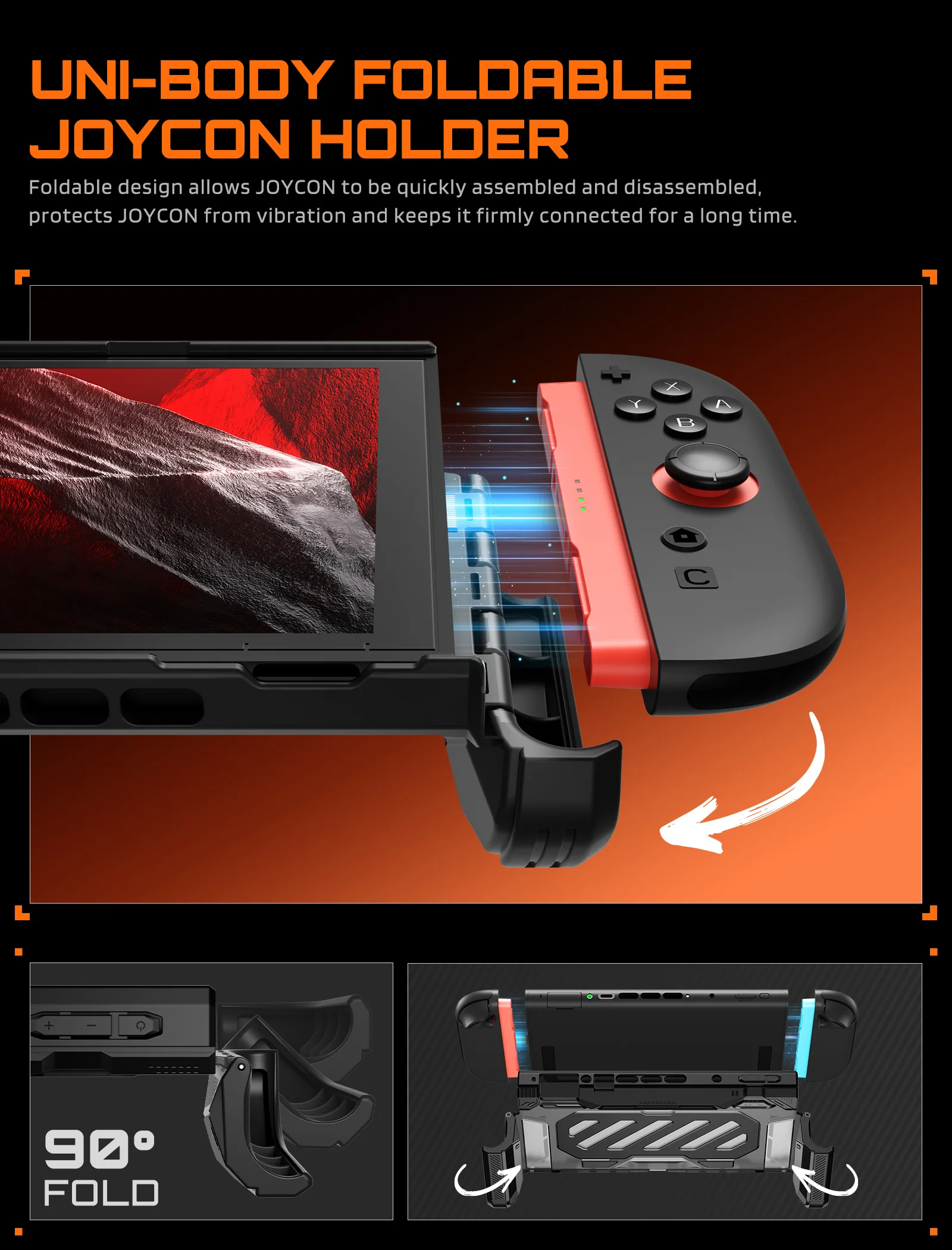 Nintendo Switch 2 Unicorn Beetle PRO Gaming Case with Stand - Black - Image 9