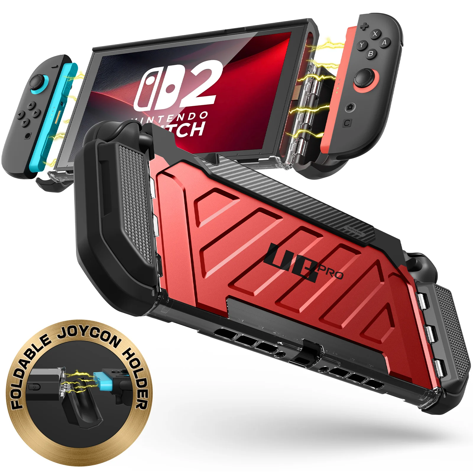 Nintendo Switch 2 Unicorn Beetle PRO Gaming Case(open box)-Metallic Red - Image 4
