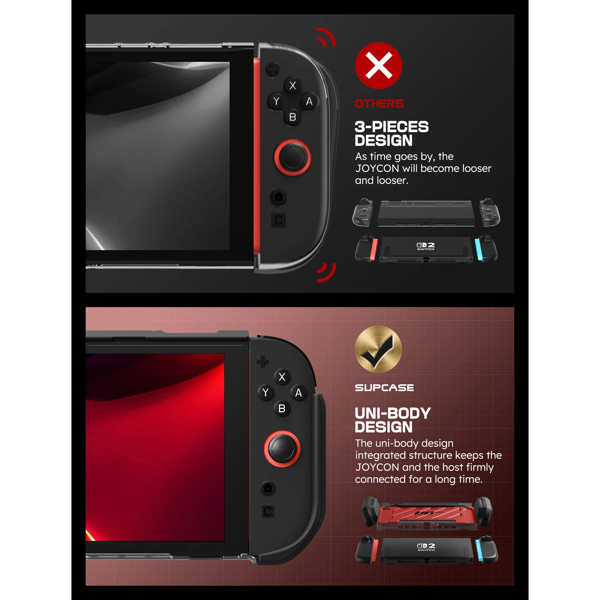 Nintendo Switch 2 Unicorn Beetle PRO Gaming Case(open box)-Metallic Red - Image 6