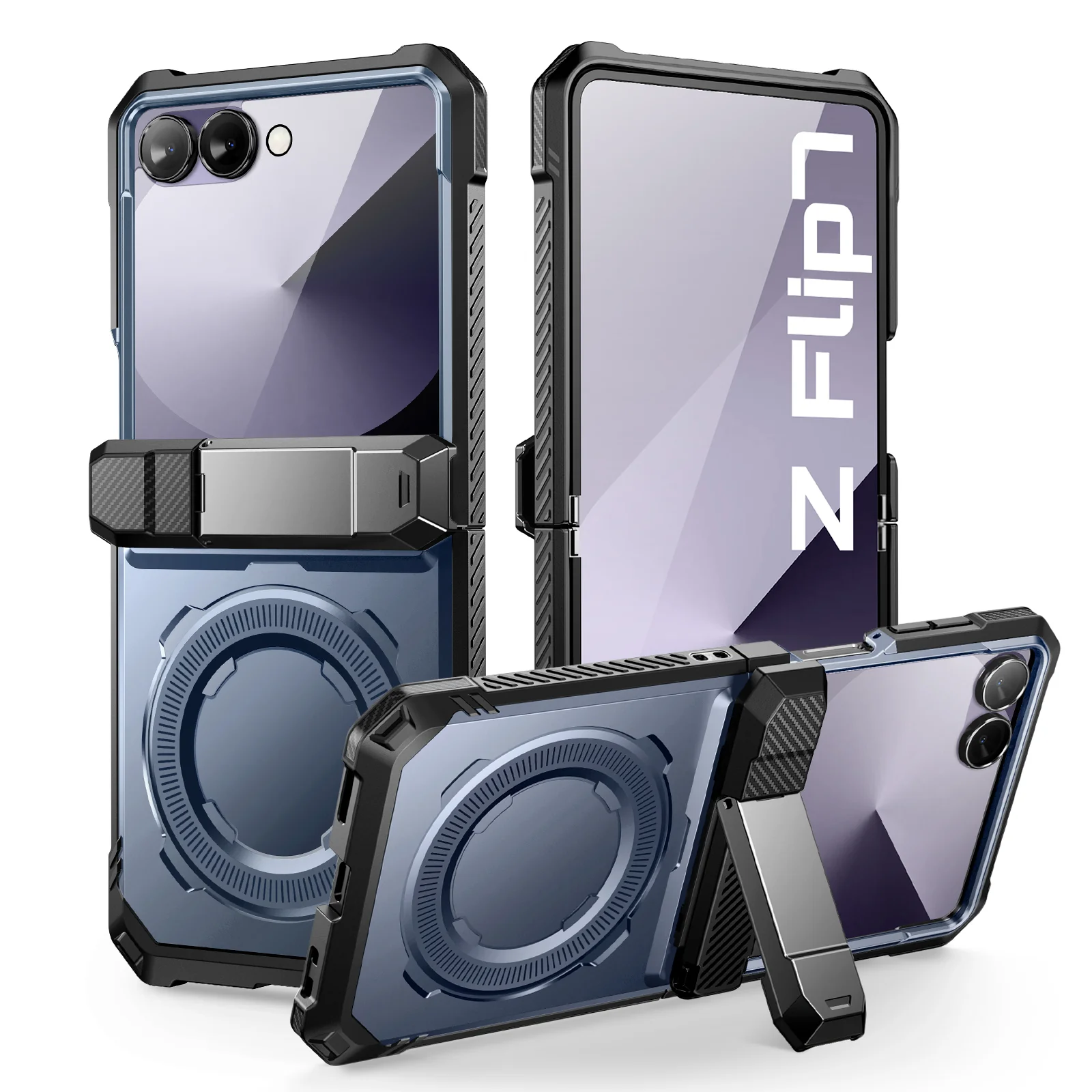 OPEN BOX | Galaxy Z Flip7 UB Grip Magsafe Phone Case-Metallic Blue