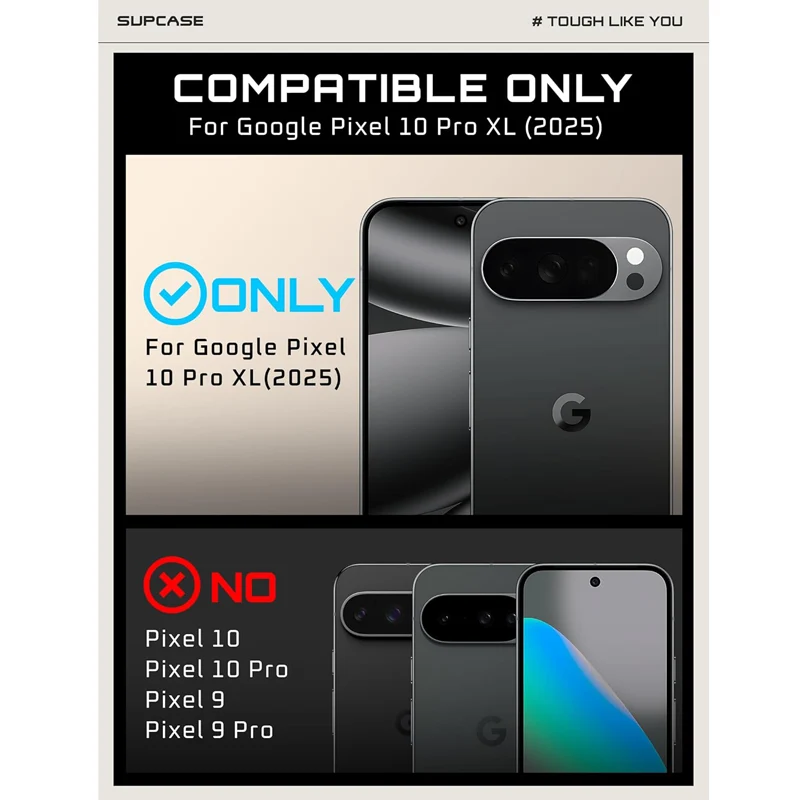 OPEN BOX | Google Pixel 10 Pro XL Unicorn Beetle PRO Rugged Phone Case-Black - Image 5