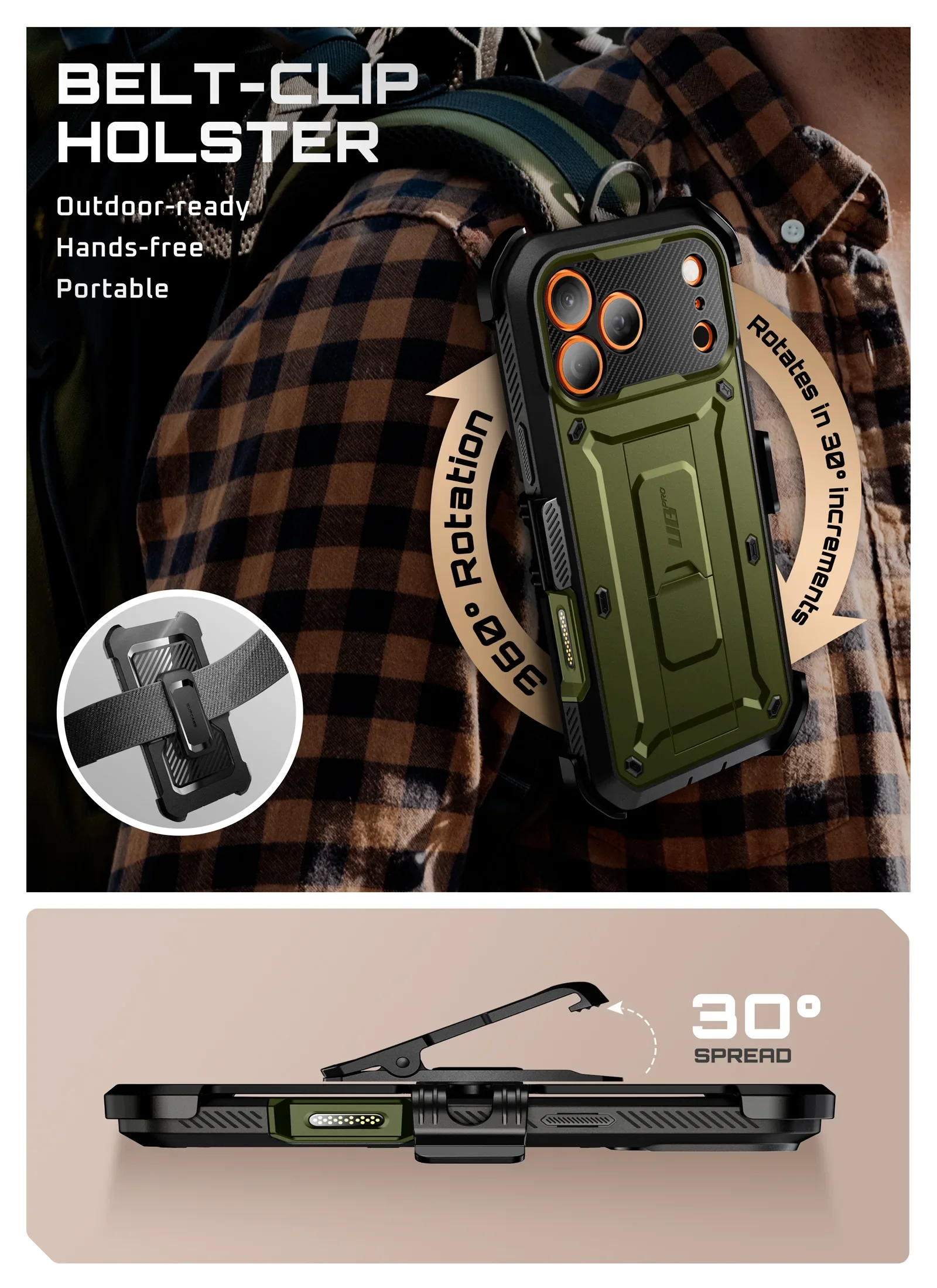 OPEN BOX | UB PRO Series iPhone 17 Pro Max Camera Control Button Phone Case - Guldan - Image 12