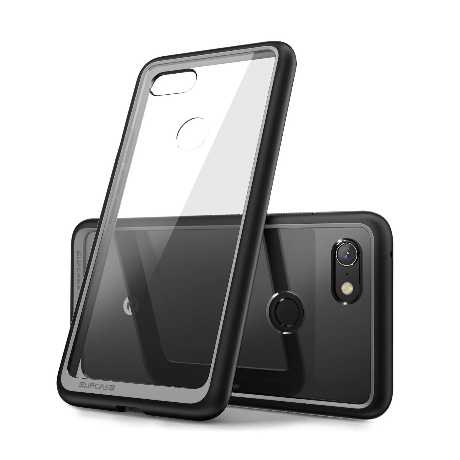 Google Pixel 3a Unicorn Beetle Style Clear Case-Black - Image 2