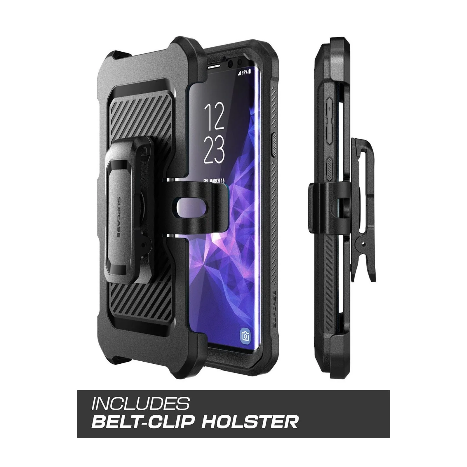 Galaxy S9 Unicorn Beetle Pro Full Body Rugged Holster Case-Black - Image 3