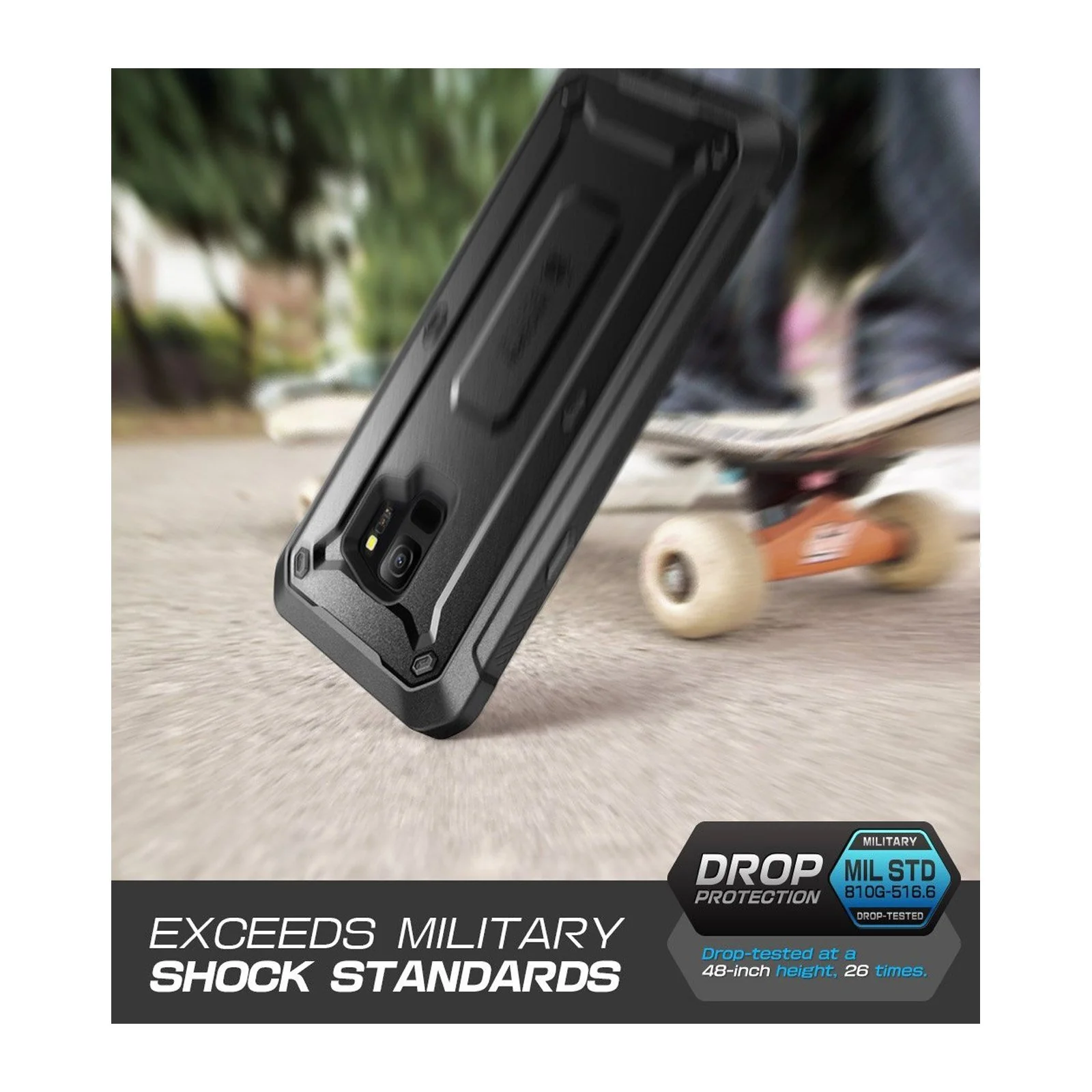 Galaxy S9 Unicorn Beetle Pro Full Body Rugged Holster Case-Black - Image 7