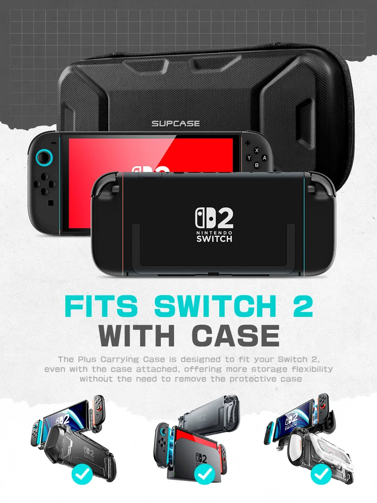 SUPCASE Plus Carrying Case - Black - Image 3