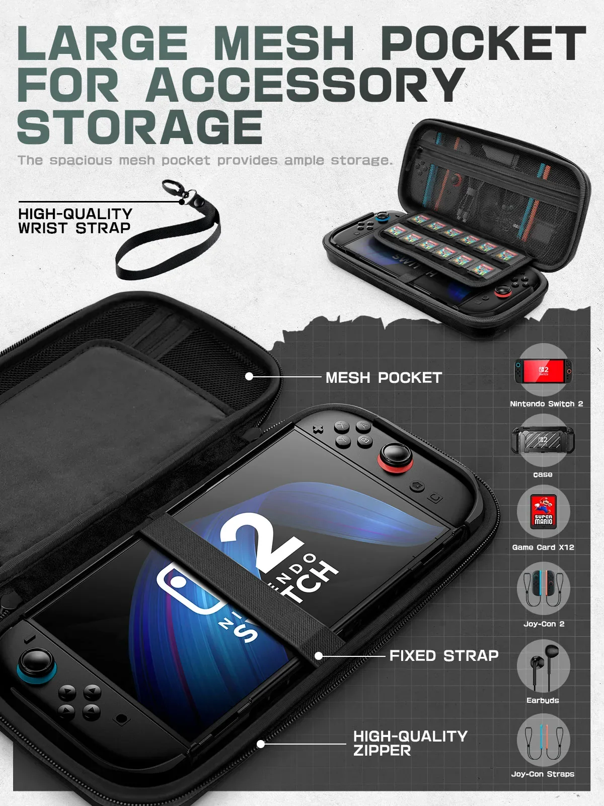 SUPCASE Plus Carrying Case - Black - Image 5