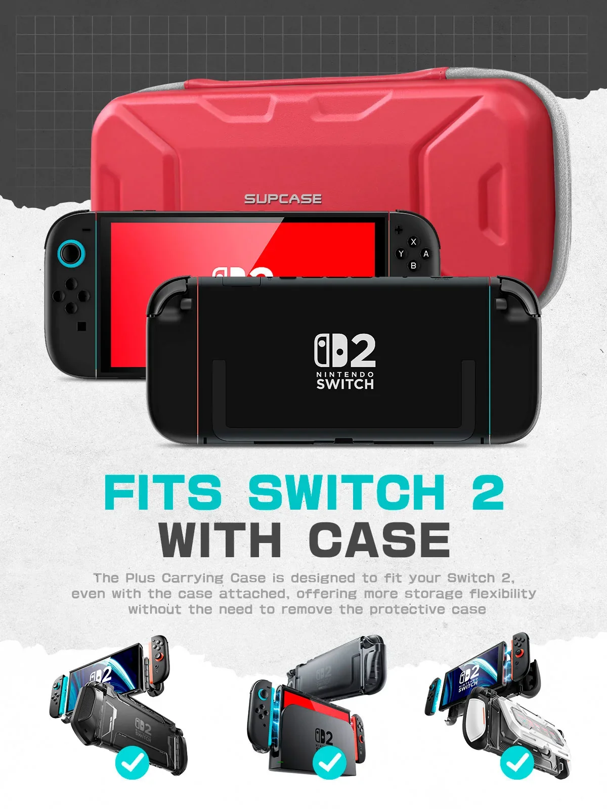 SUPCASE Plus Carrying Case - Red - Image 3