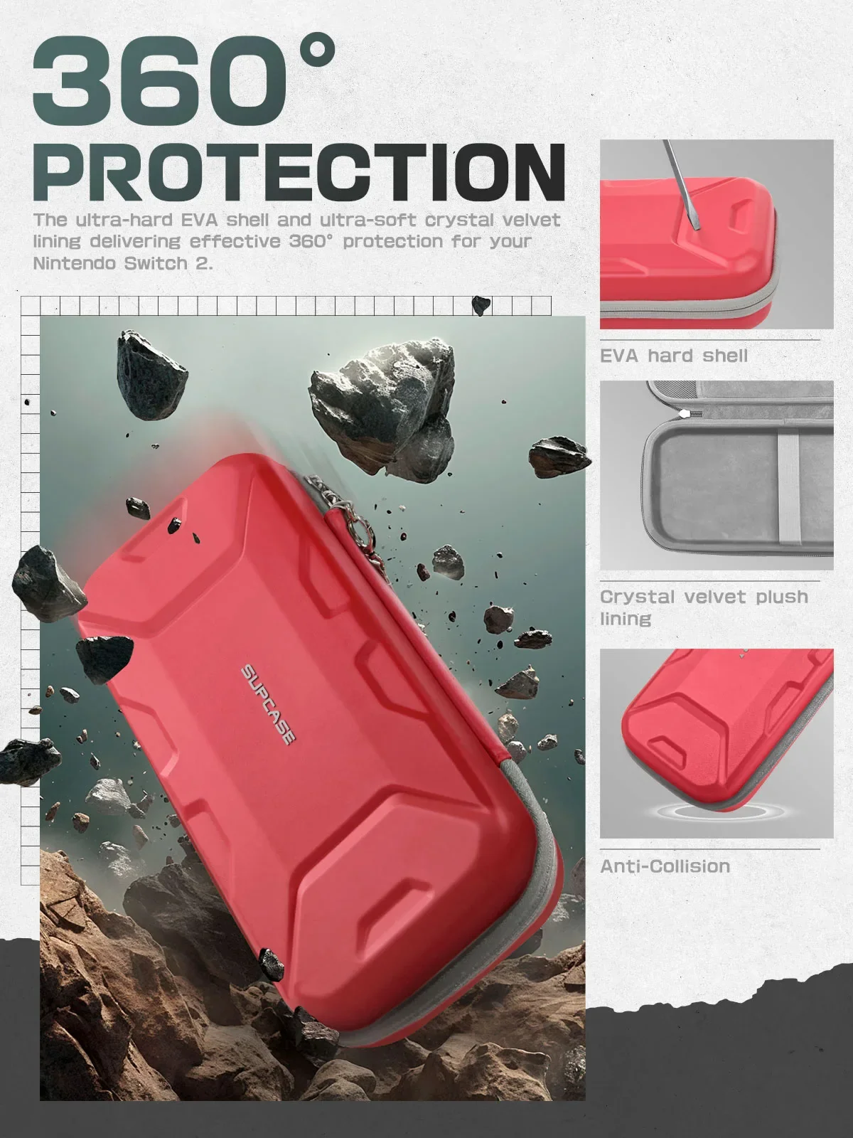 SUPCASE Plus Carrying Case - Red - Image 4