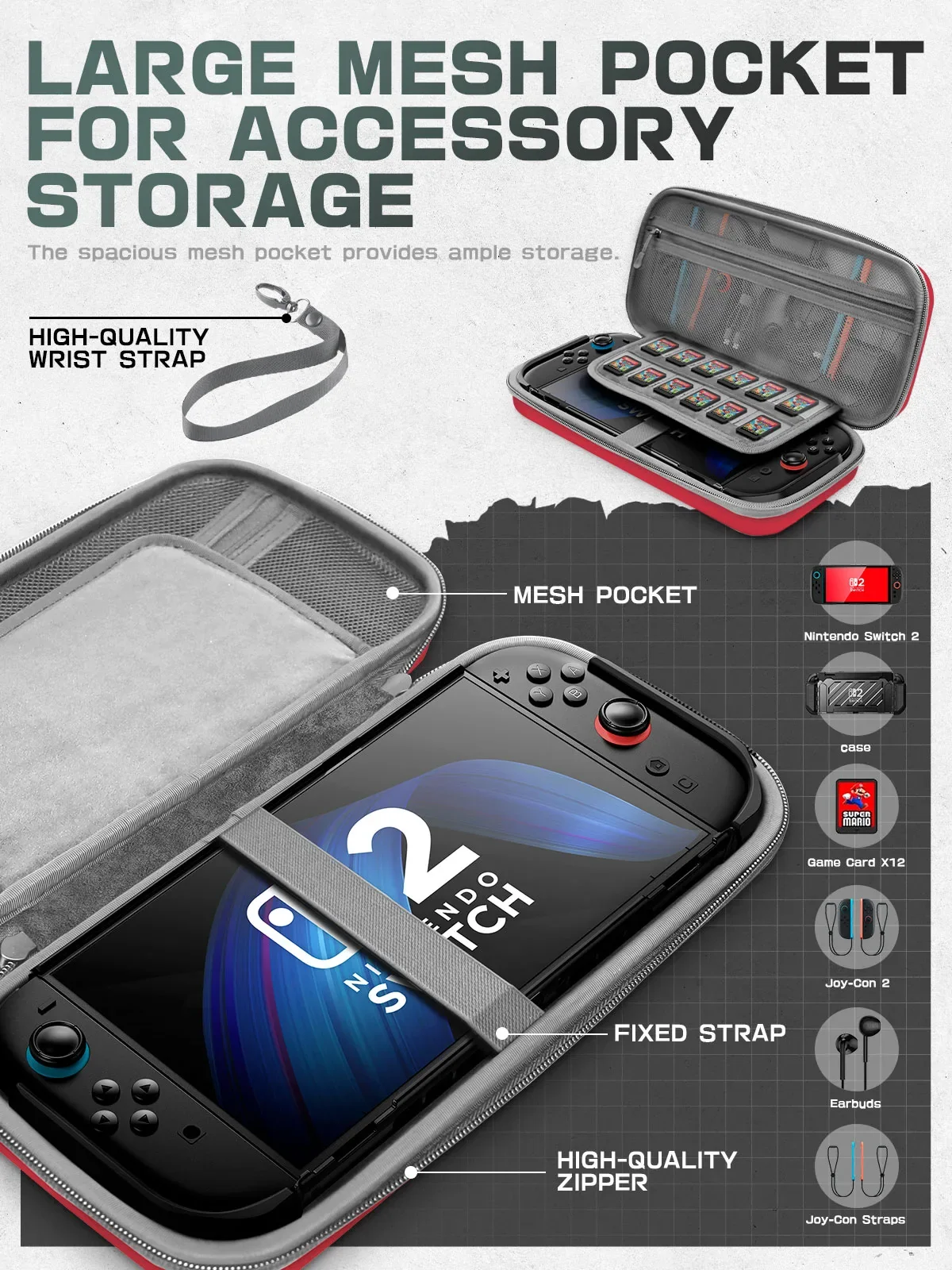 SUPCASE Plus Carrying Case - Red - Image 5