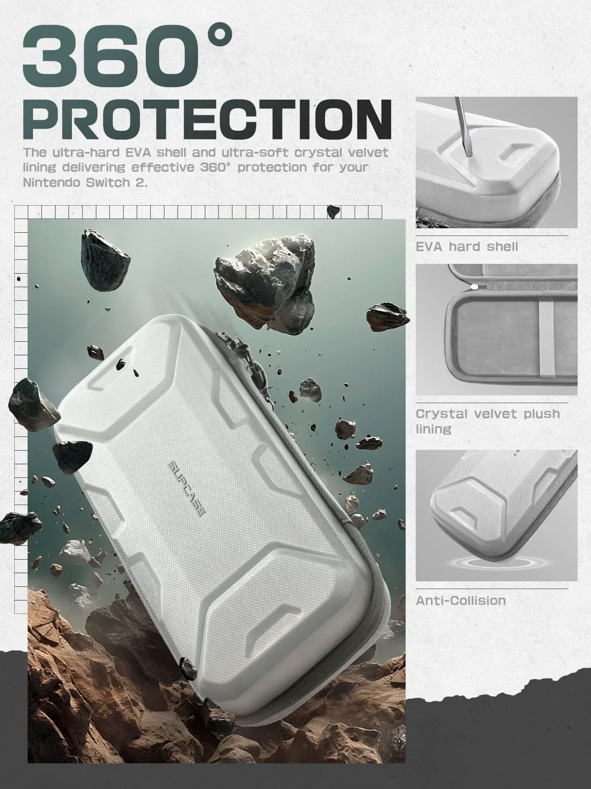 SUPCASE Plus Carrying Case - White - Image 4