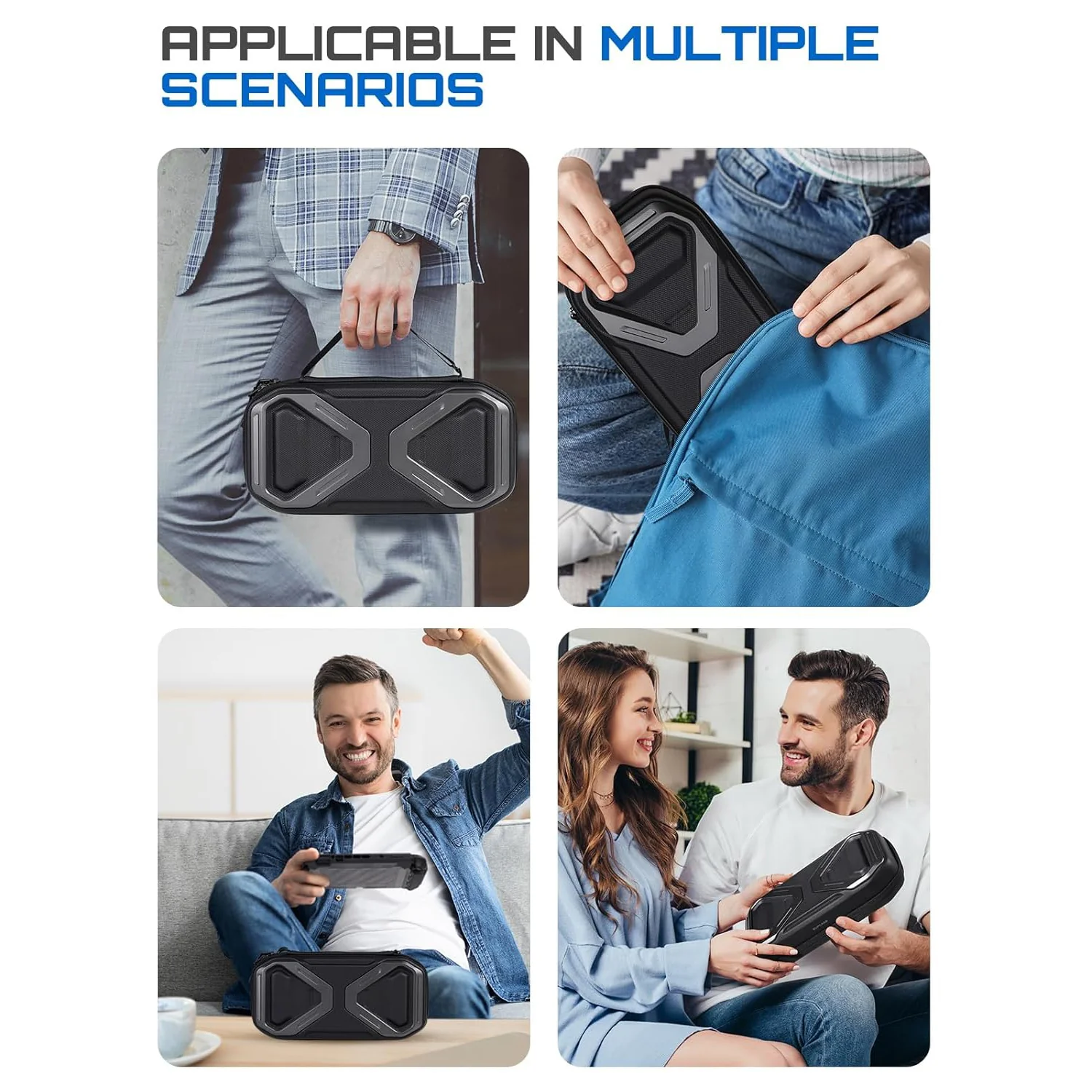 SUPCASE Travel Carrying Case(open box) - Black - Image 6