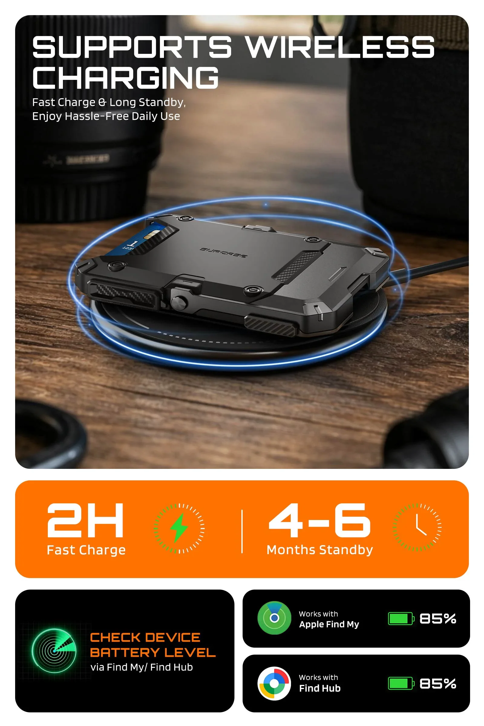 Trackable Magflip Magnetic Wallet with Stand - Image 12