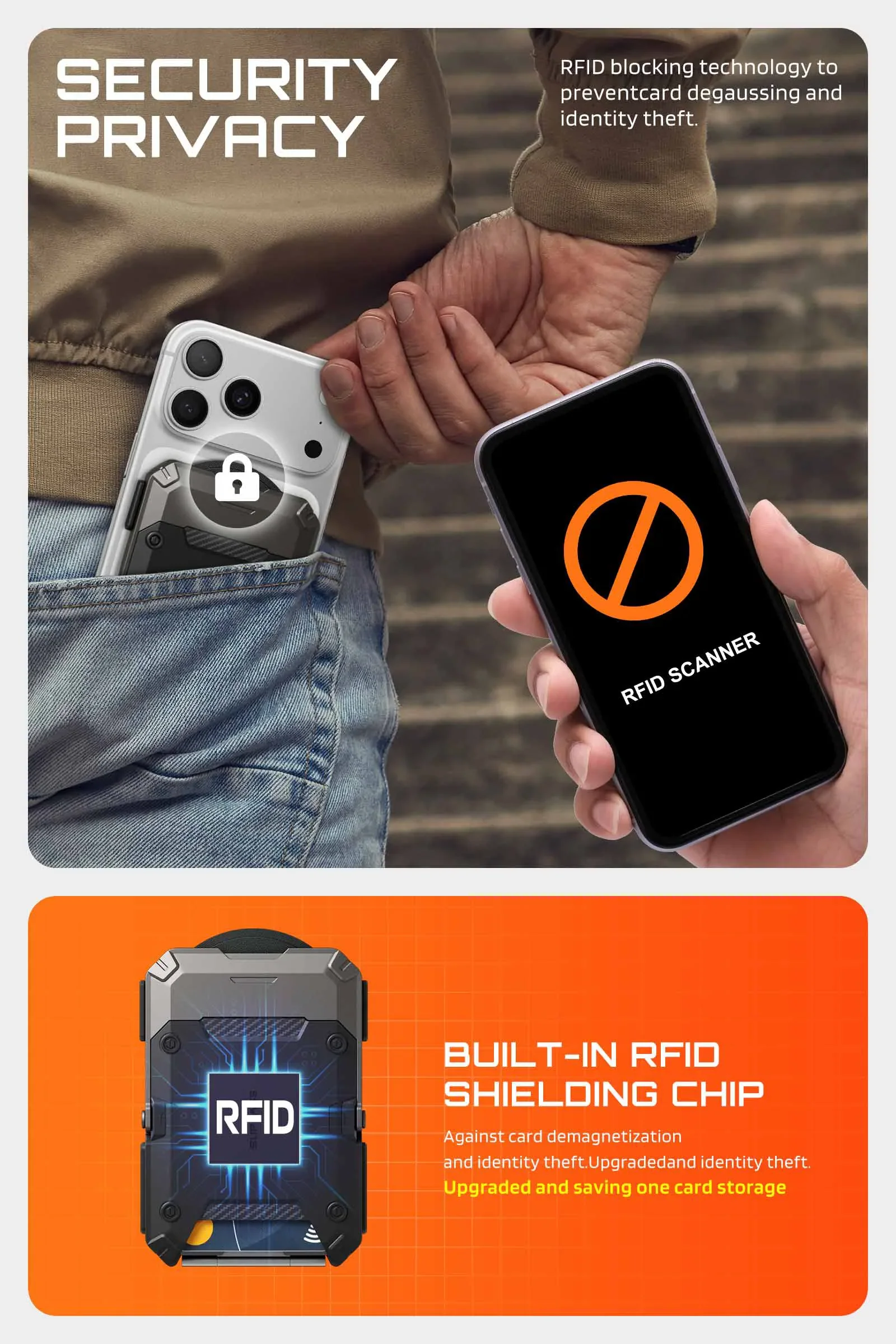 Trackable Magflip Magnetic Wallet with Stand - Image 9