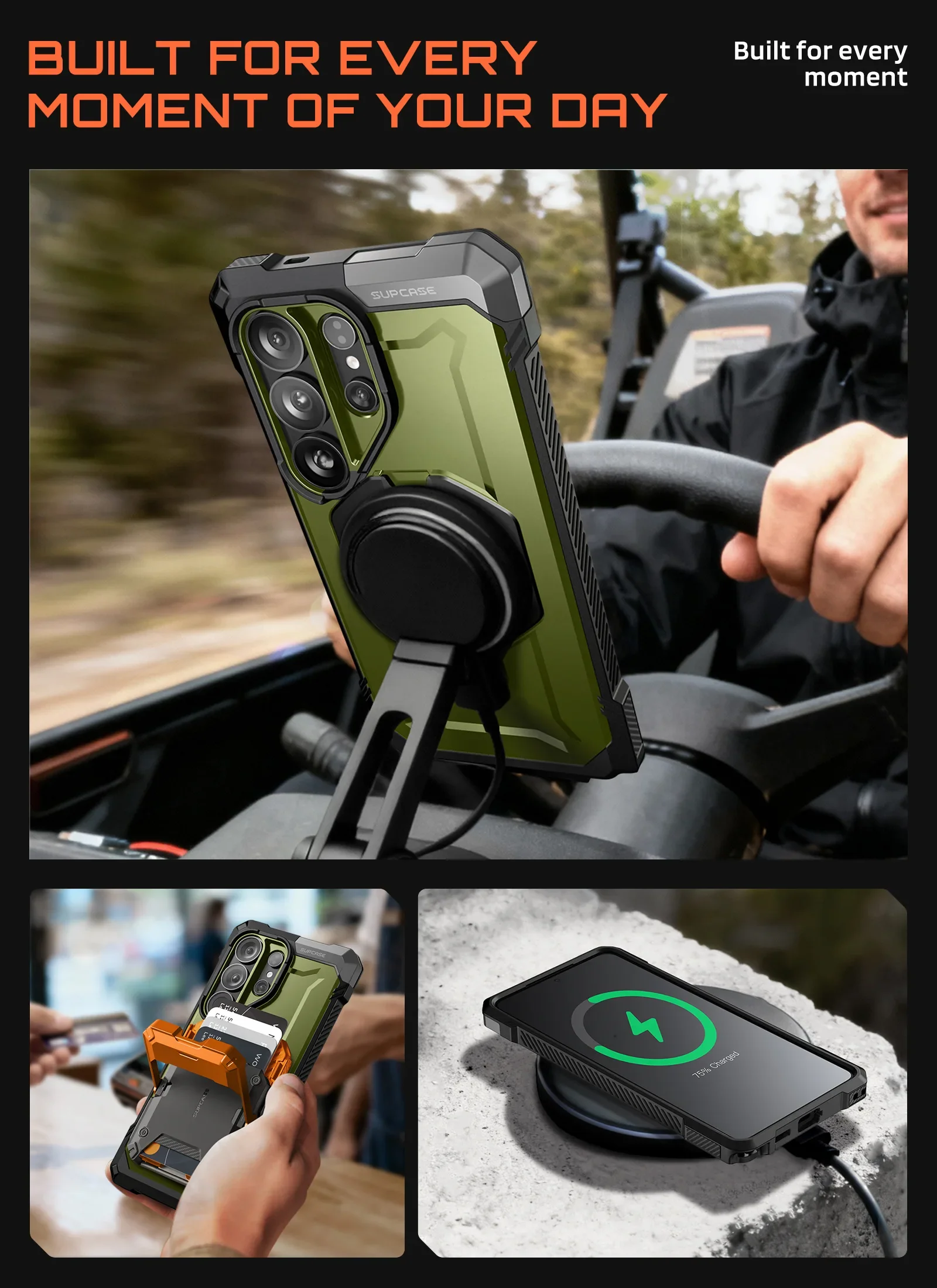 UB GRIP Series Galaxy S26 Ultra MagSafe Phone Case with Kickstand - Image 24