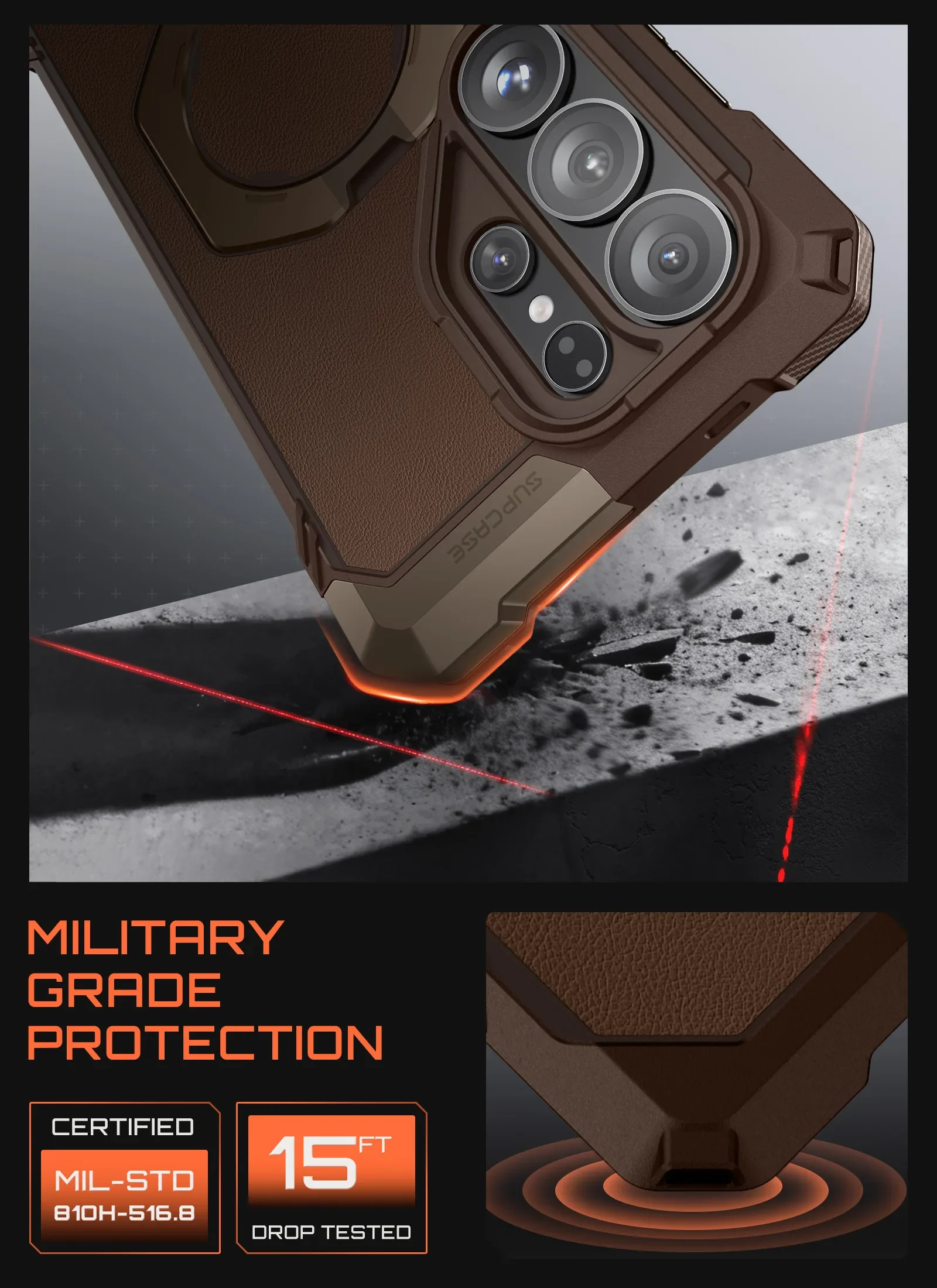 UB GRIP Series Galaxy S26 Ultra MagSafe Phone Case with Kickstand - Image 39