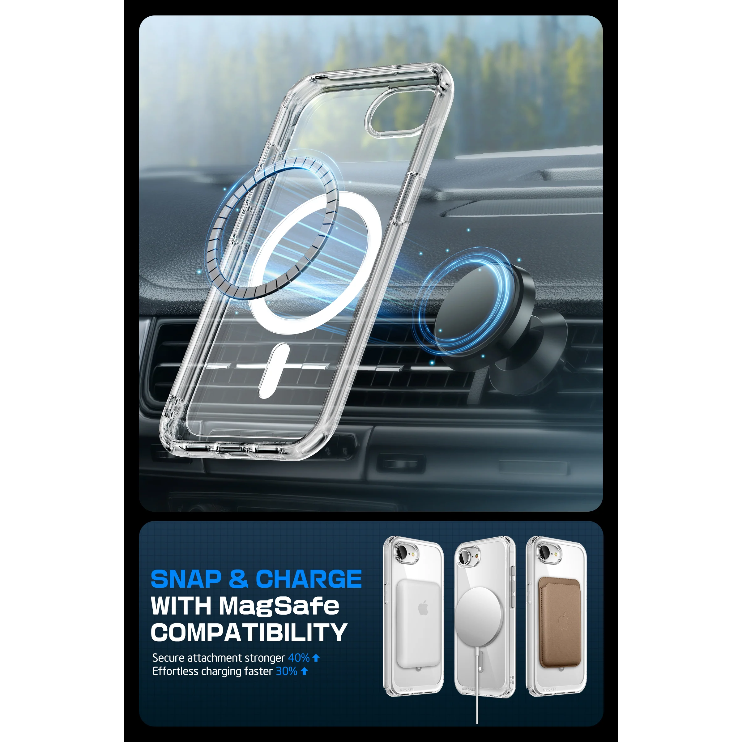 iPhone 16e Unicorn Beetle MAG Slim Clear MagSafe Case-Clear - Image 5