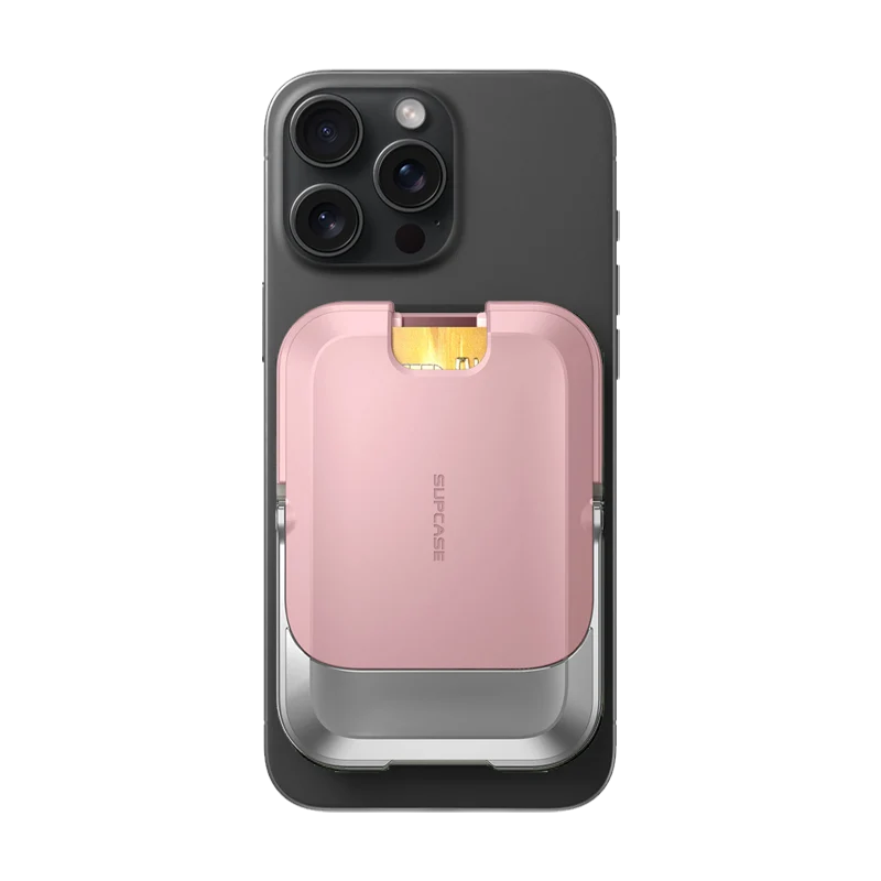 UB Mag Vault Magnetic Wallet with Stand - Blush Pink - Image 3