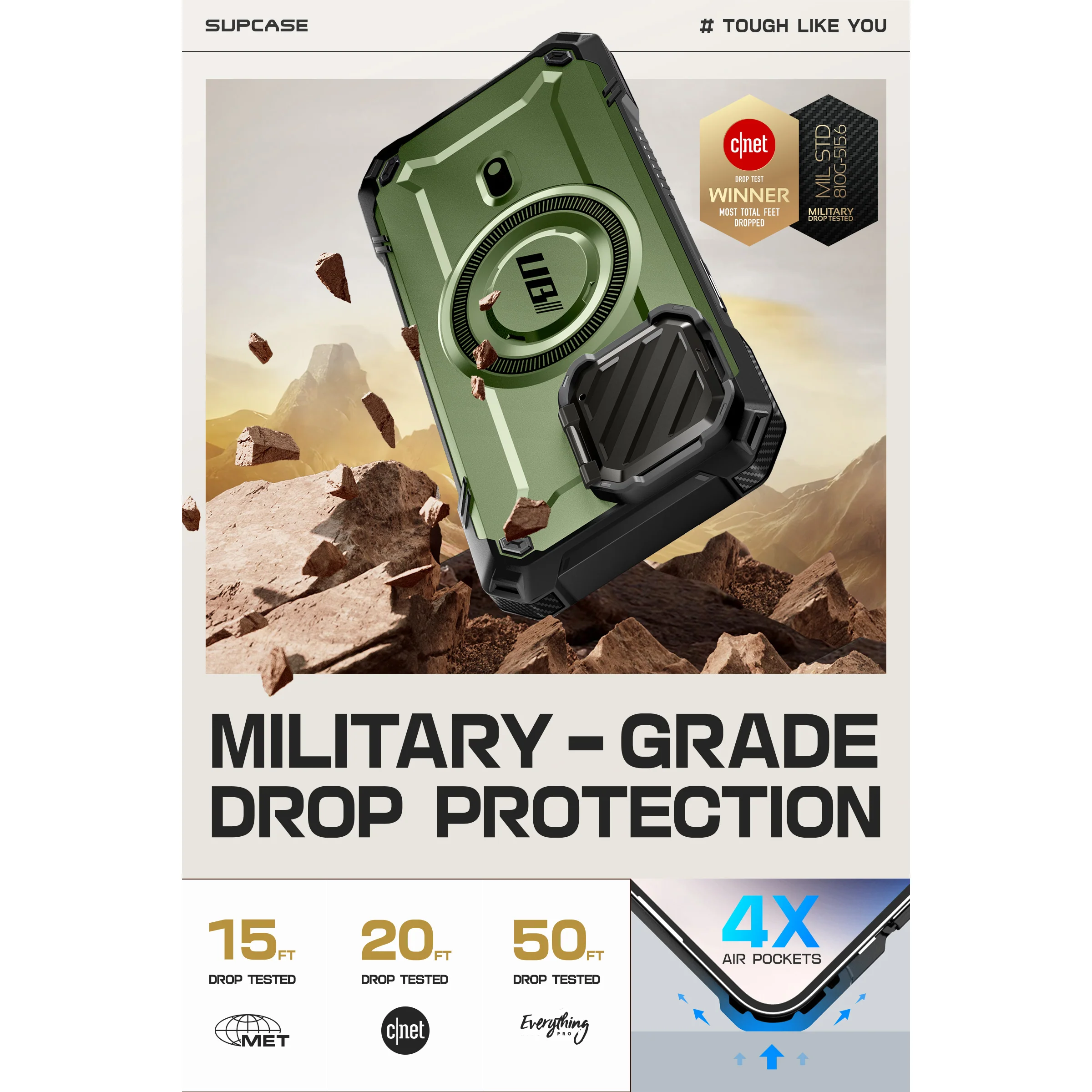 iPhone 16e Unicorn Beetle MAG XT MagSafe Case-Dark Green - Image 5
