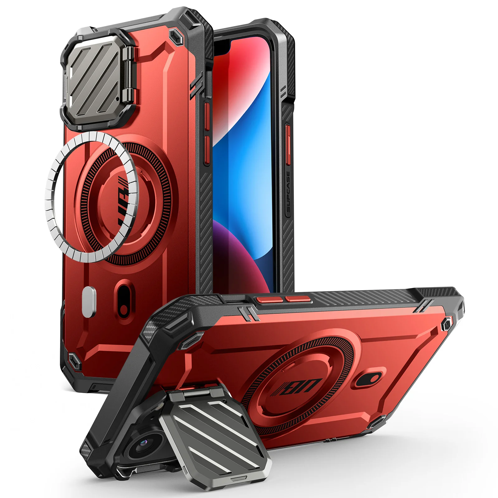 iPhone 16e  Unicorn Beetle MAG XT MagSafe Case-Metallic Red - Image 2