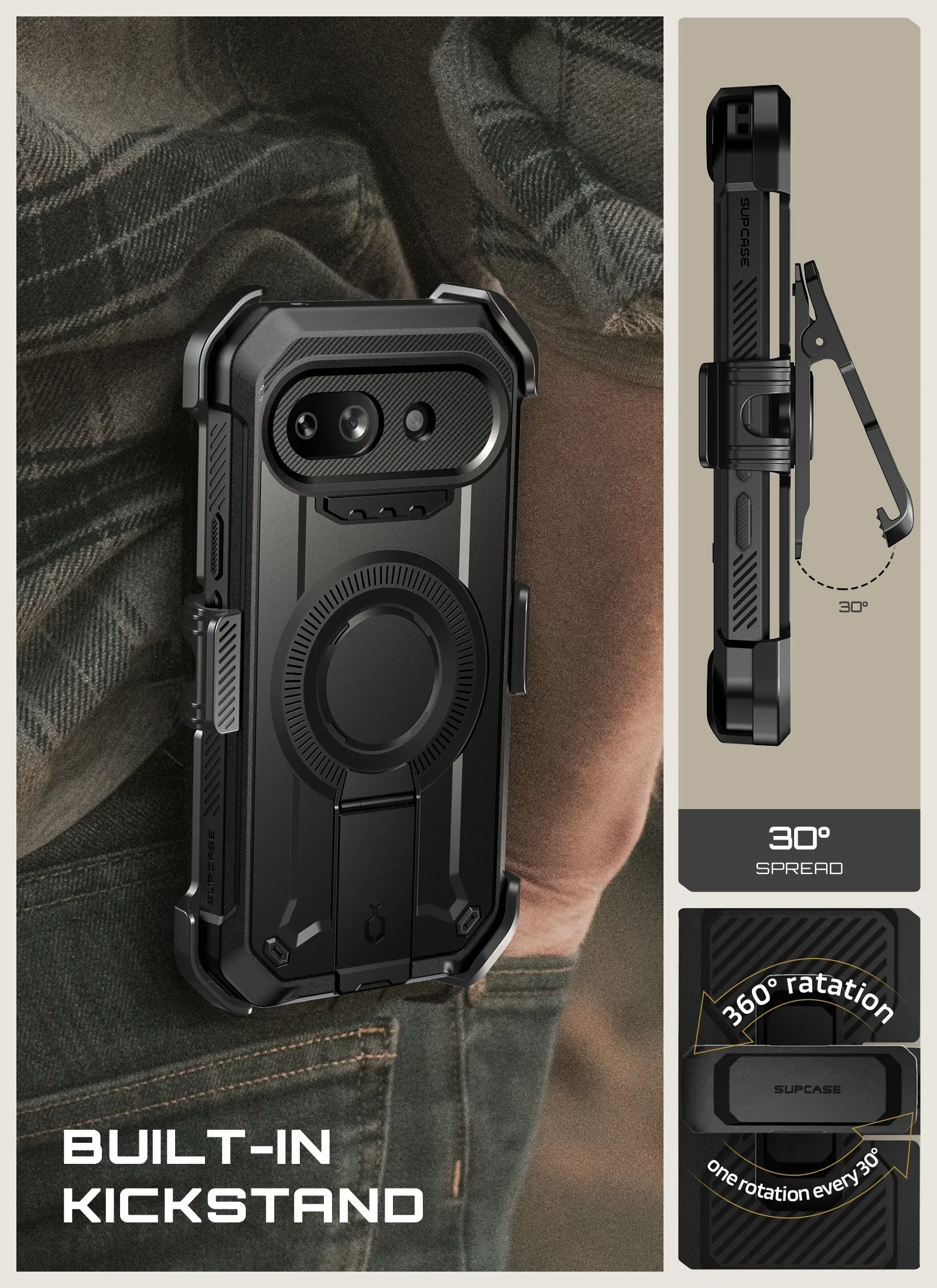UB Pro Mag Series Google Pixel 10A Protective Case with Stand - Image 7
