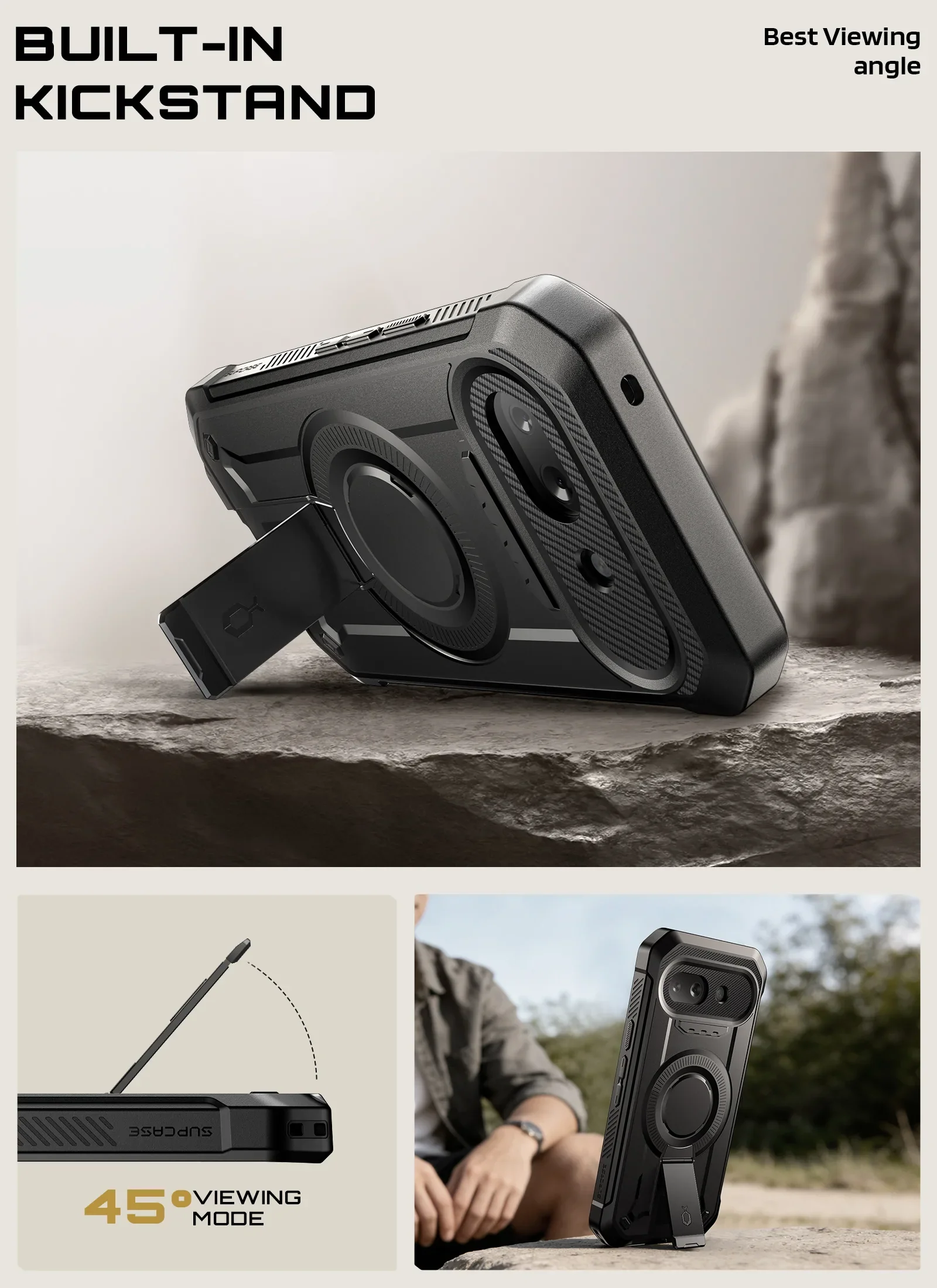 UB Pro Mag Series Google Pixel 10A Protective Case with Stand - Image 8