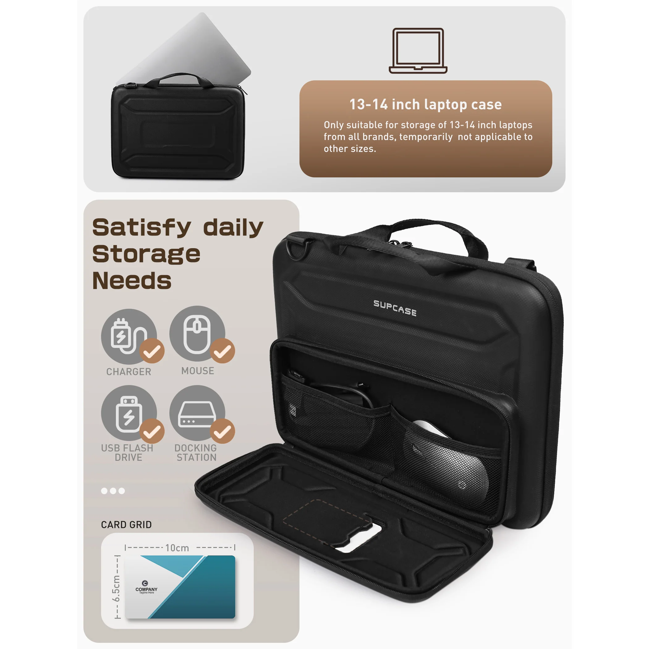 UB PRO 13-14 Inch Shockproof Chromebook Case with Built-in Stand - Image 5
